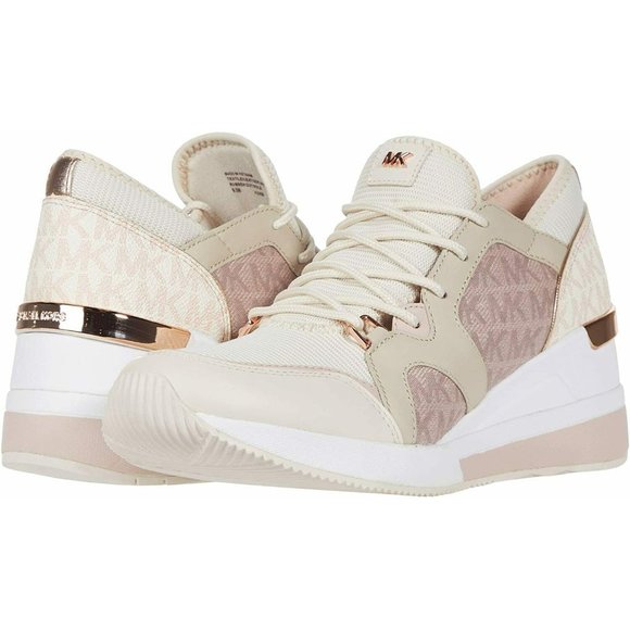 Michael Kors Liv Trainer Light Cream Multi - Picture 4 of 5